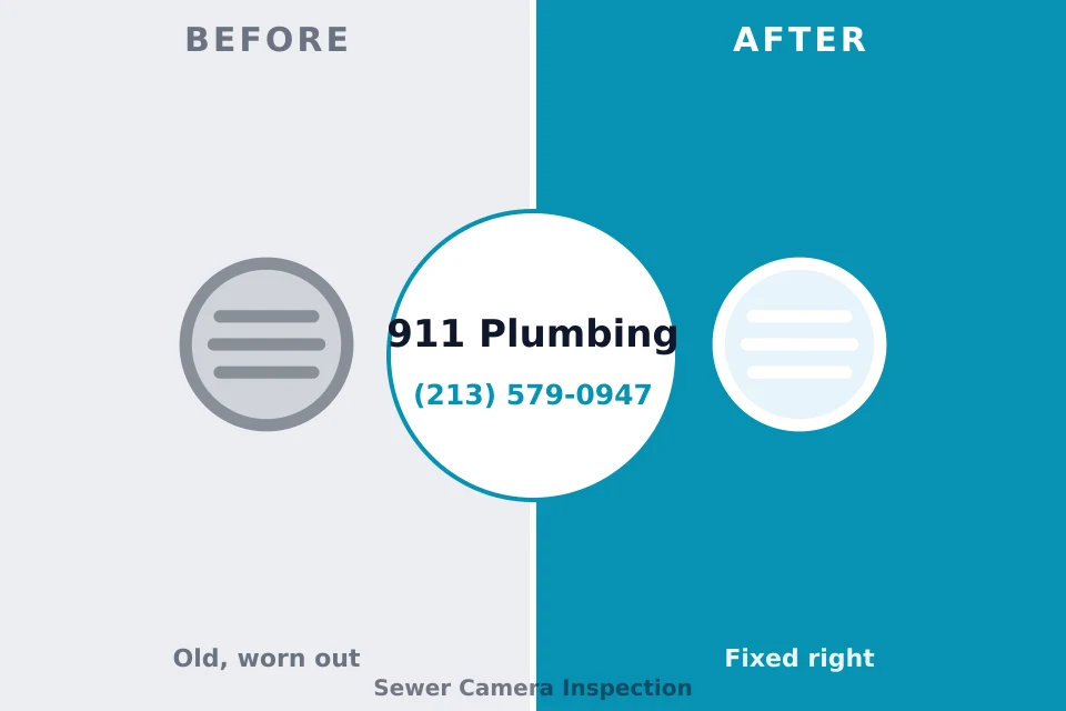 Before and after: plumbing company Seymour, TX
